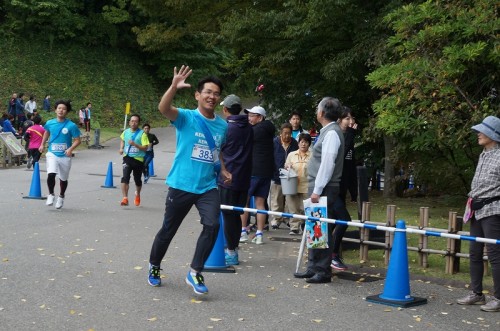 新蔵２五分で走り終えたる